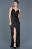 Long Black Engagement Dress ABU564