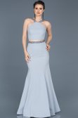Long Grey Evening Dress ABU015