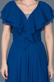 Long Sax-Blue-Engagement Dress ABU032