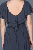 Long İndigo Engagement Dress ABU032