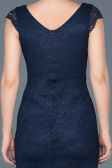 Short Navy Blue Evening Dress ABK010