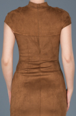 Short Wine Color Evening Dress ABK256