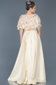 Long Beige Evening Dress ABU115