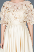 Long Beige Evening Dress ABU115