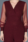 Long Burgundy Evening Dress ABT012