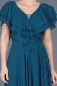 Long Oil Green Engagement Dress ABU032