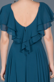 Long Oil Green Engagement Dress ABU032