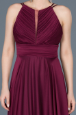 Long Burgundy Engagement Dress ABU123
