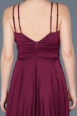 Long Burgundy Engagement Dress ABU123