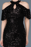 Short Black Invitation Dress ABK323