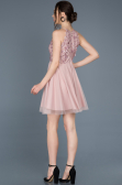 Short Powder Color Prom Gown ABK416