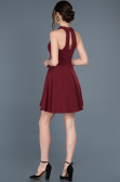 Short Burgundy Invitation Dress ABK392
