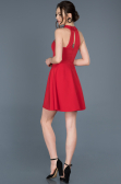 Short Red Invitation Dress ABK392