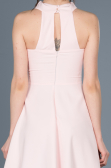 Short Powder Color Invitation Dress ABK392