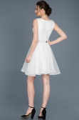 Short White Prom Gown ABK452