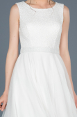 Short White Prom Gown ABK452