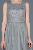 Short Grey Prom Gown ABK452