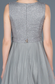 Short Grey Prom Gown ABK452