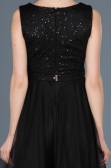 Short Black Prom Gown ABK452