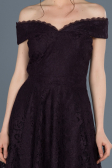 Front Short Back Long Purple Laced Prom Gown ABO018