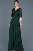 Long Emerald Green Invitation Dress ABU676