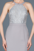 Long Grey Invitation Dress ABU600