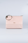 Powder Color Leather Evening Bag V124