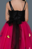 Long Fuchsia Girl Dress ABU714