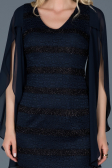 Short Navy Blue Evening Dress ABK121