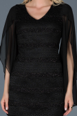 Short Black Evening Dress ABK121