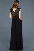 Long Anthracite Pregnancy Evening Dress ABU746