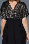 Long Anthracite Pregnancy Evening Dress ABU746