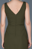 Front Short Back Long Olive Drab Mermaid Prom Dress ABO036