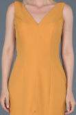 Front Short Back Long Saffron Mermaid Prom Dress ABO036