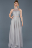 Long Grey Engagement Dress ABU766