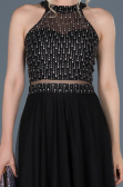 Long Black Engagement Dress ABU766