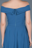 Long Indigo Engagement Dress ABU012