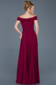 Long Plum Engagement Dress ABU012