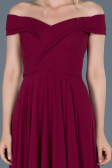 Long Plum Engagement Dress ABU012