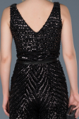 Black-Silver Invitation Dress ABT022