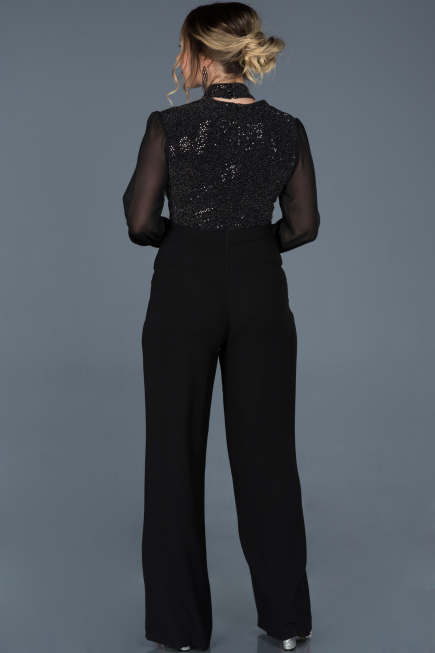 Black Oversized Evening Dress ABT031