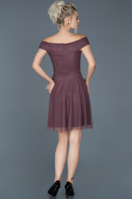 Lavender Short Invitation Dress ABK015