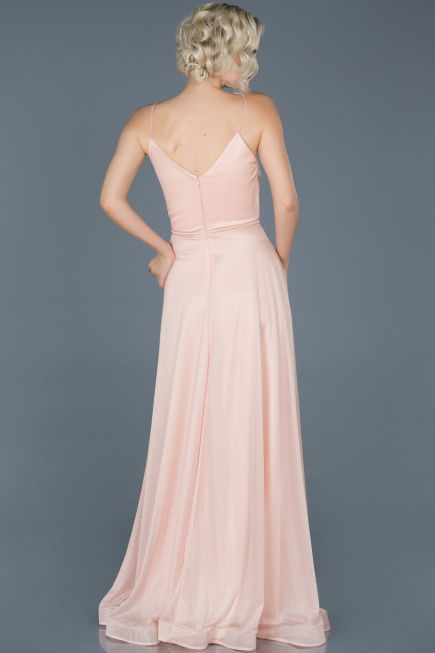 Long Powder Color Engagement Dress ABU888