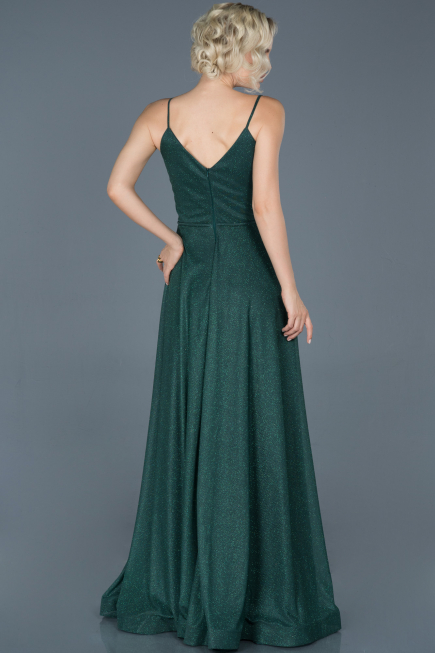Long Emerald Green Engagement Dress ABU888