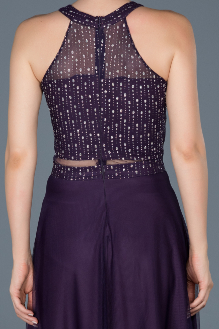 Purple Long Engagement Dress ABU766