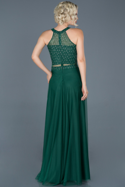 Green Long Engagement Dress ABU766