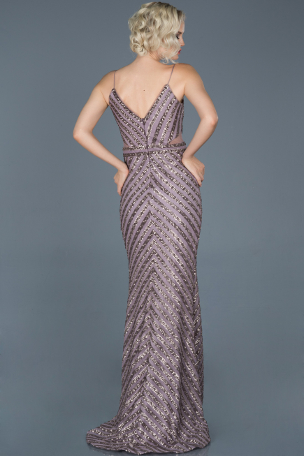 Long Lavender Mermaid Evening Dress ABU892