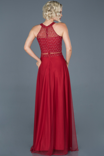 Red Long Engagement Dress ABU766