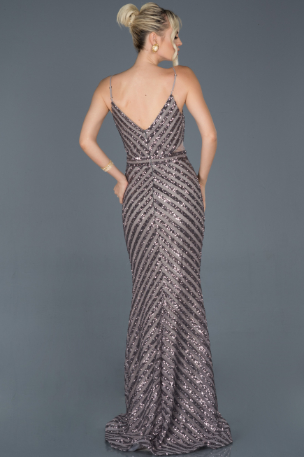 Grey Long Mermaid Evening Dress ABU892