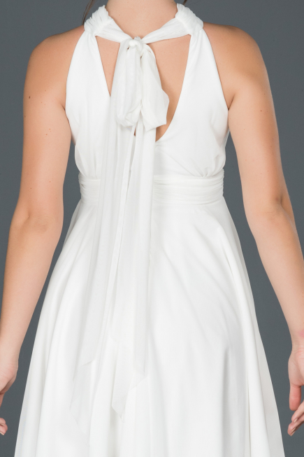 Short White Evening Dress ABK224